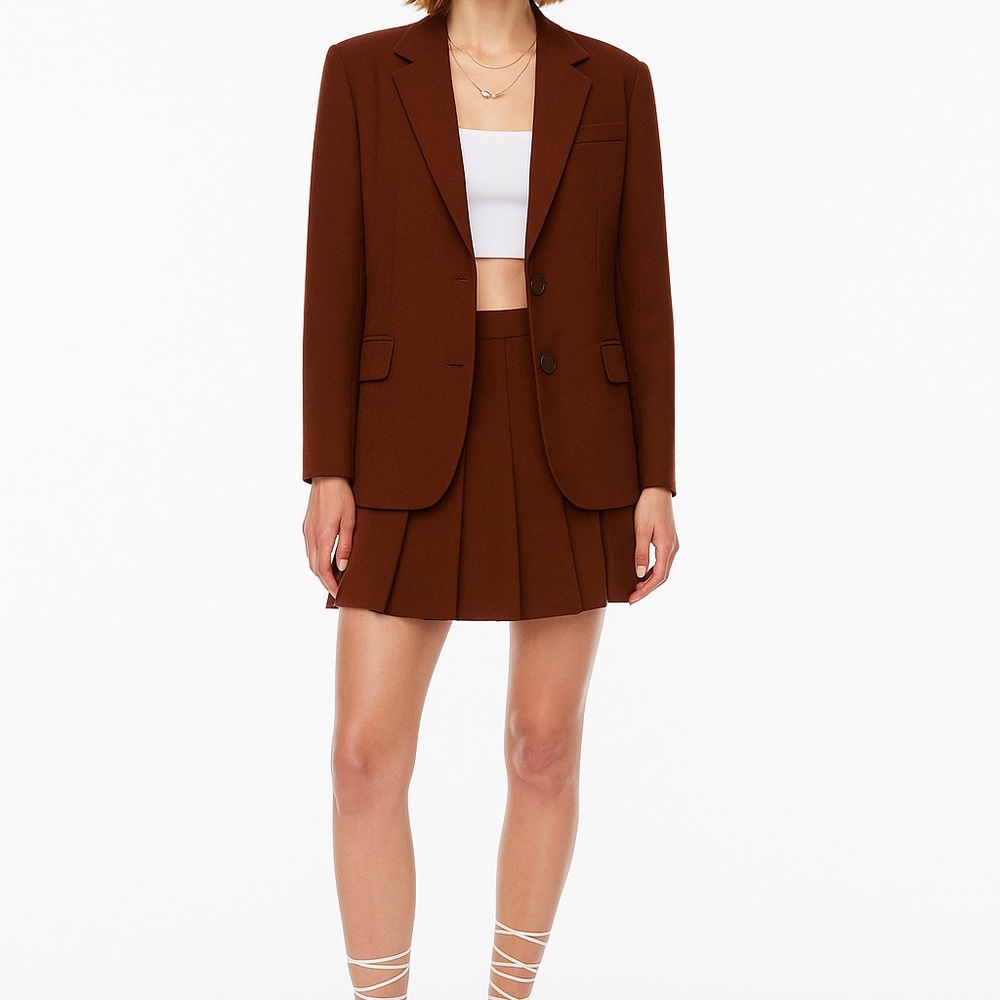 Wilfred Pleated Mini Skirt